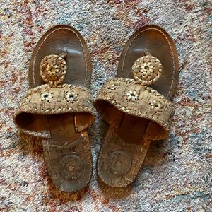 Jack Rogers sandals. Size 4. Pretty well worn but still have some life left!